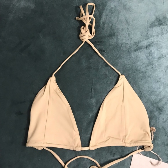 Stone Fox Swim Tropez Bikini Top Tannin Size M Medium New With Tags NWT 1052T - Picture 13 of 16